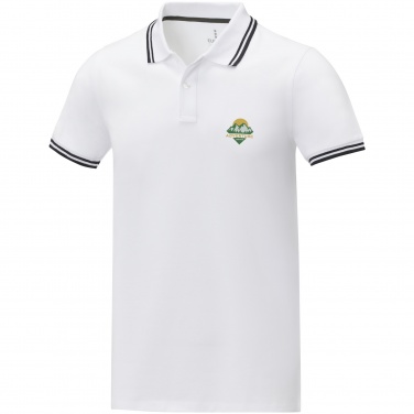 Logo trade promotional merchandise image of: Amarago short sleeve men's tipping polo